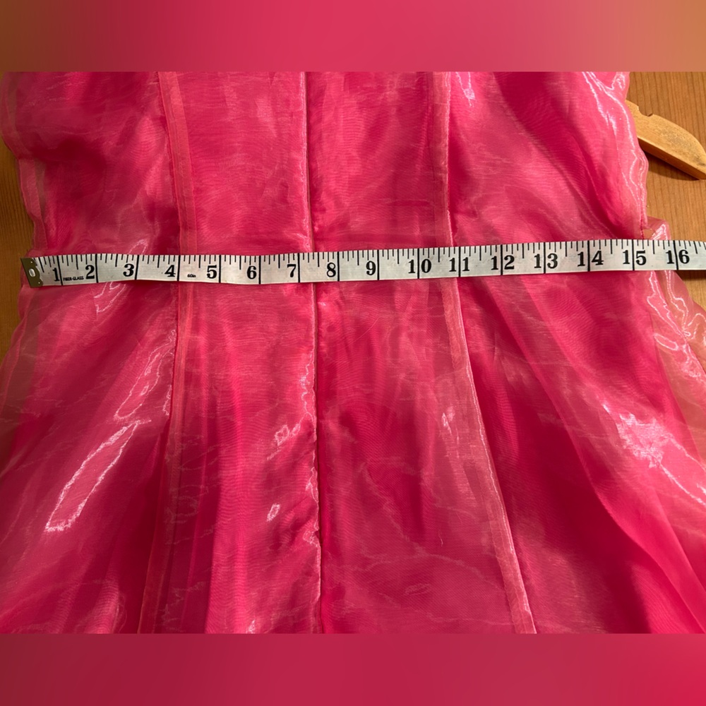 Vintage Circa 2003 Y2K Organza Prom Dress Tulle Underskirt Fairycore Formal - Picture 15 of 16